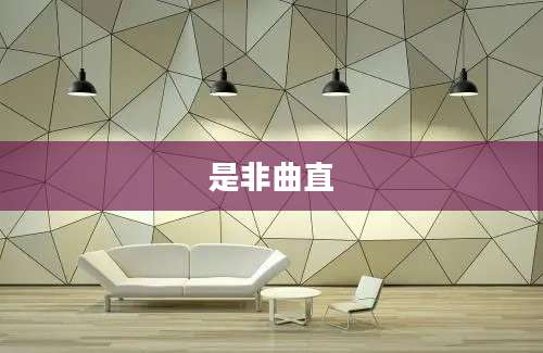 是非曲直