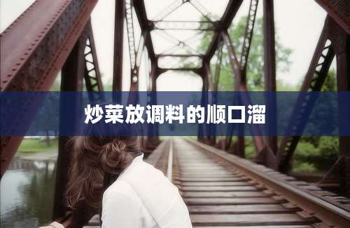 炒菜放调料的顺口溜