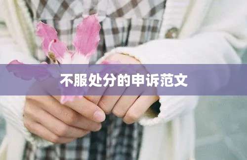 不服处分的申诉范文