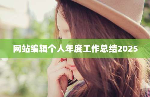 网站编辑个人年度工作总结2025