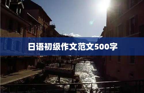 日语初级作文范文500字