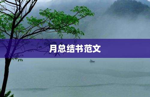 月总结书范文