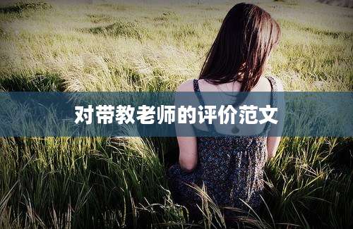 对带教老师的评价范文