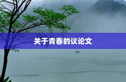 关于青春的议论文