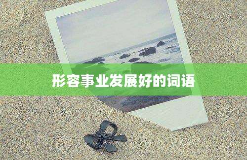 形容事业发展好的词语