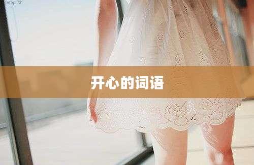 开心的词语