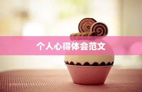 个人心得体会范文