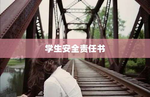 学生安全责任书