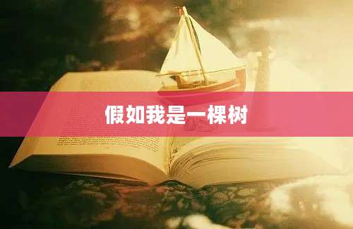 假如我是一棵树