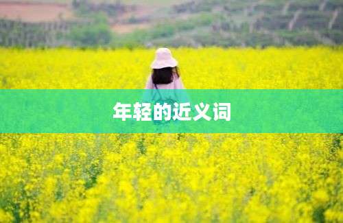年轻的近义词