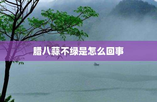 腊八蒜不绿是怎么回事