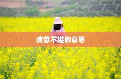疲惫不堪的意思