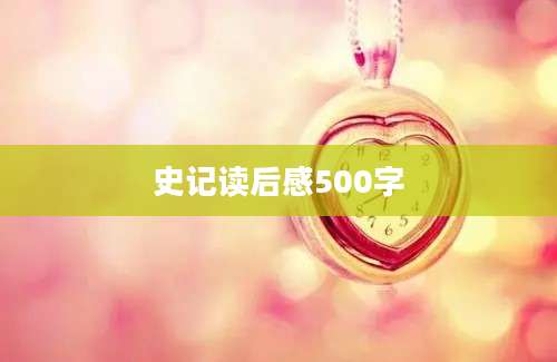 史记读后感500字