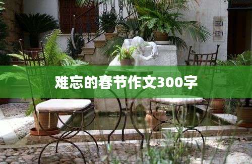 难忘的春节作文300字