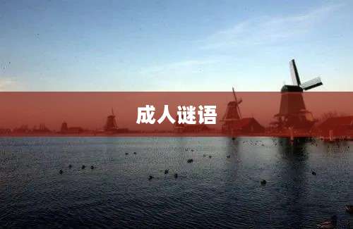 成人谜语