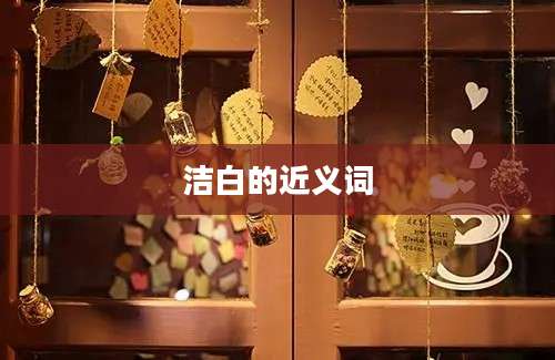 洁白的近义词