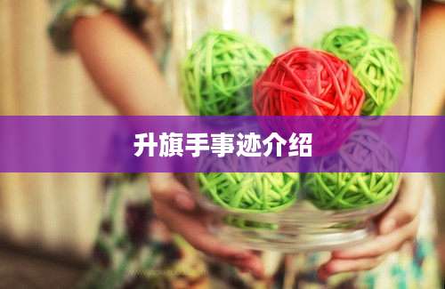 升旗手事迹介绍