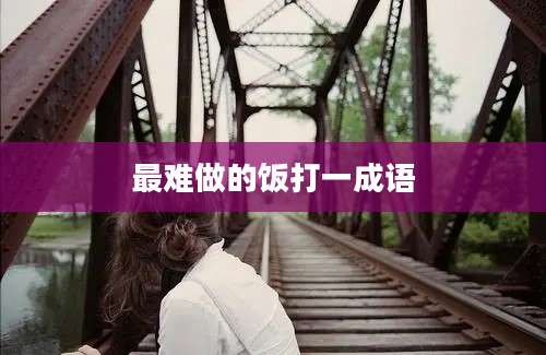最难做的饭打一成语