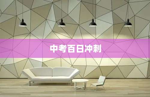 中考百日冲刺