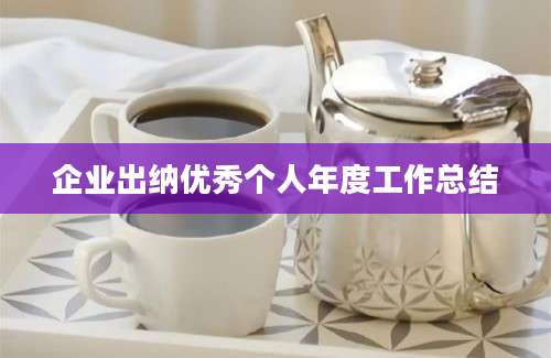 企业出纳优秀个人年度工作总结