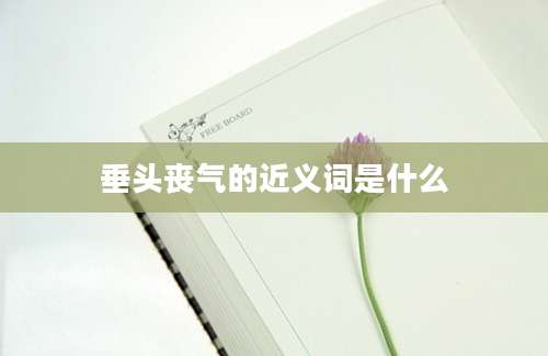 垂头丧气的近义词是什么