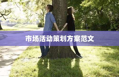 市场活动策划方案范文