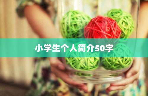 小学生个人简介50字