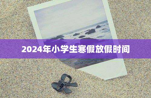 2024年小学生寒假放假时间