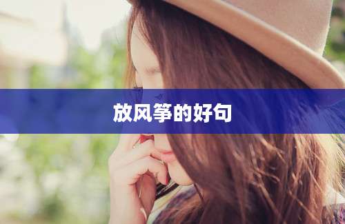 放风筝的好句