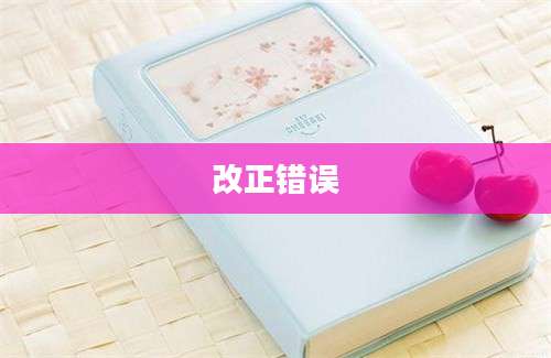 改正错误