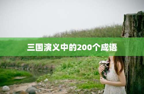 三国演义中的200个成语