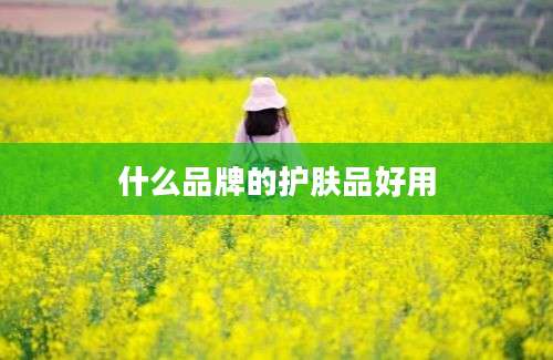 什么品牌的护肤品好用