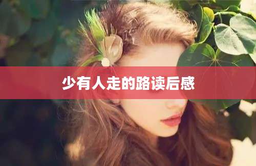 少有人走的路读后感