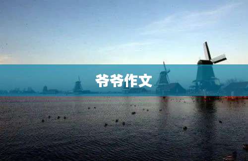 爷爷作文