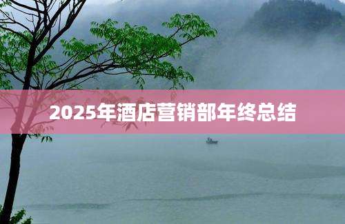 2025年酒店营销部年终总结