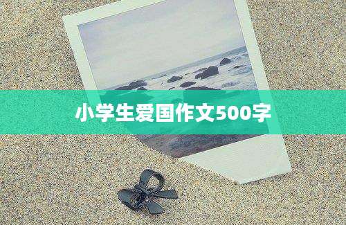 小学生爱国作文500字
