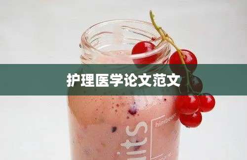 护理医学论文范文