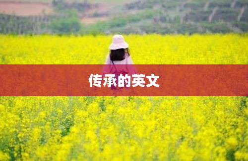 传承的英文