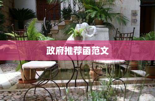 政府推荐函范文
