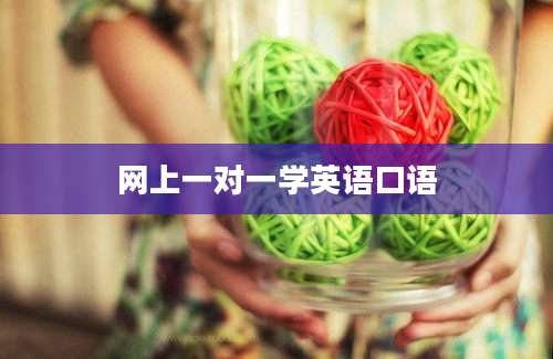 网上一对一学英语口语