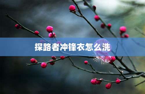 探路者冲锋衣怎么洗