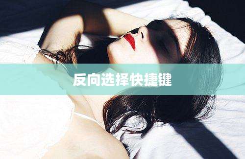 反向选择快捷键
